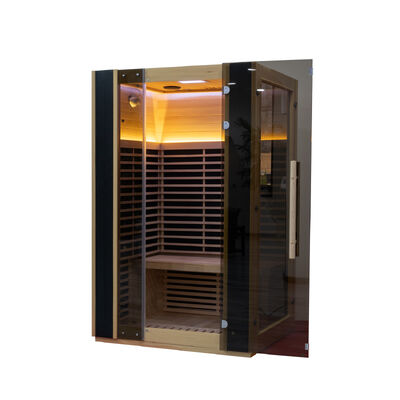 Luxury Low EMF Far Infrared Solid Wood Sauna Room for Indoor Home Wellness