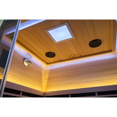 Luxury Low EMF Far Infrared Solid Wood Sauna Room for Indoor Home Wellness