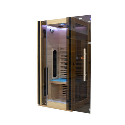 1 Person Full Spectrum and Carbon Heaters Indoor Wooden Small Infrared Sauna