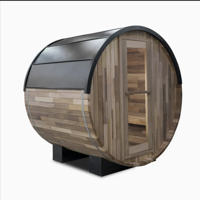 Premium Outdoor Barrel Sauna for Swimming Pool Terrace