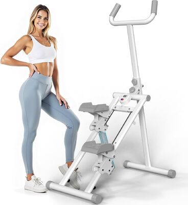 Stair Stepper For Home Gym，Resistance Foldable Stepper Climber Exercise Machine