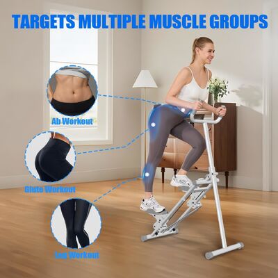 Stair Stepper For Home Gym，Resistance Foldable Stepper Climber Exercise Machine