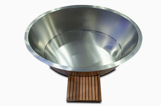Oval Red Cedar Ice Bath Bucket with High Power Chiller