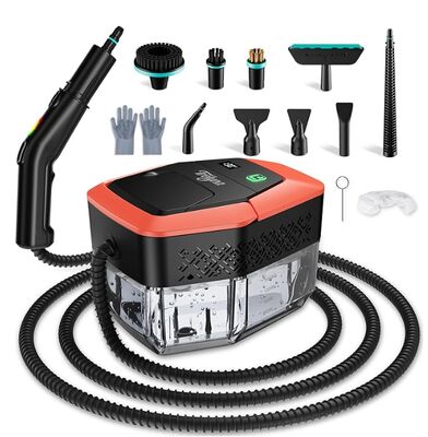 15s Fast Heat Portable Steam Steamer Built Tank For Home Car Sofa Tile Deep Cleaning