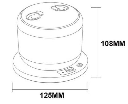 Ultrasonic Retainer Cleaner Machine Dental Cleaning Pod