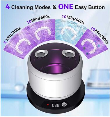 Ultrasonic Retainer Cleaner Machine Dental Cleaning Pod