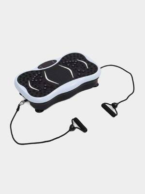 Whole Body Vibration Plate Exercise Machine with Resistance Ropes