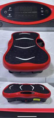 Whole Body Vibration Plate Exercise Machine with Resistance Ropes