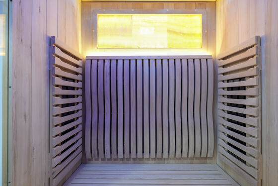 Sauna House Far Infrared Dry Sauna Room with WiFi Control Panel Solid Wood Electric Heating and Modern Design Style
