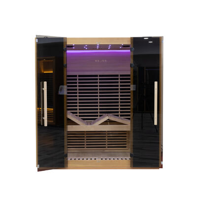 Luxury 4 Persons Home Infrared Sauna with Low EMF Carbon Heaters