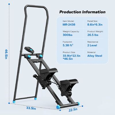 Stair Stepper with Handlebar , Stepper Climber Exercise Machine