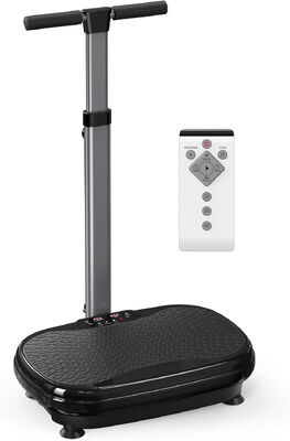 Vibration Plate Exercise Machine with Handrail, Exercise Equipment for Women Men Home