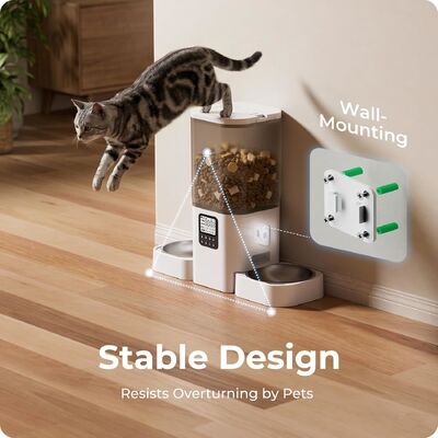 Smart WiFi Automatic Cat & Dog Feeder with Wide Angle Monitoring