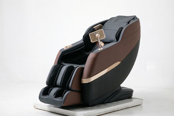Smart Massage Chair with 5-Year PU Leather, Graphene Heat Therapy, Bluetooth Entertainment, and Wheeled Design